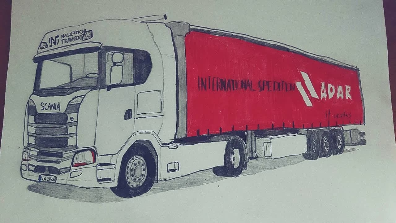 Jak narysować ciężarówkę w prosty sposób - krok po kroku dla każdego